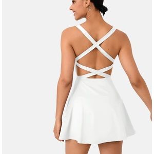 Halara crisscross backless 2-piece dress